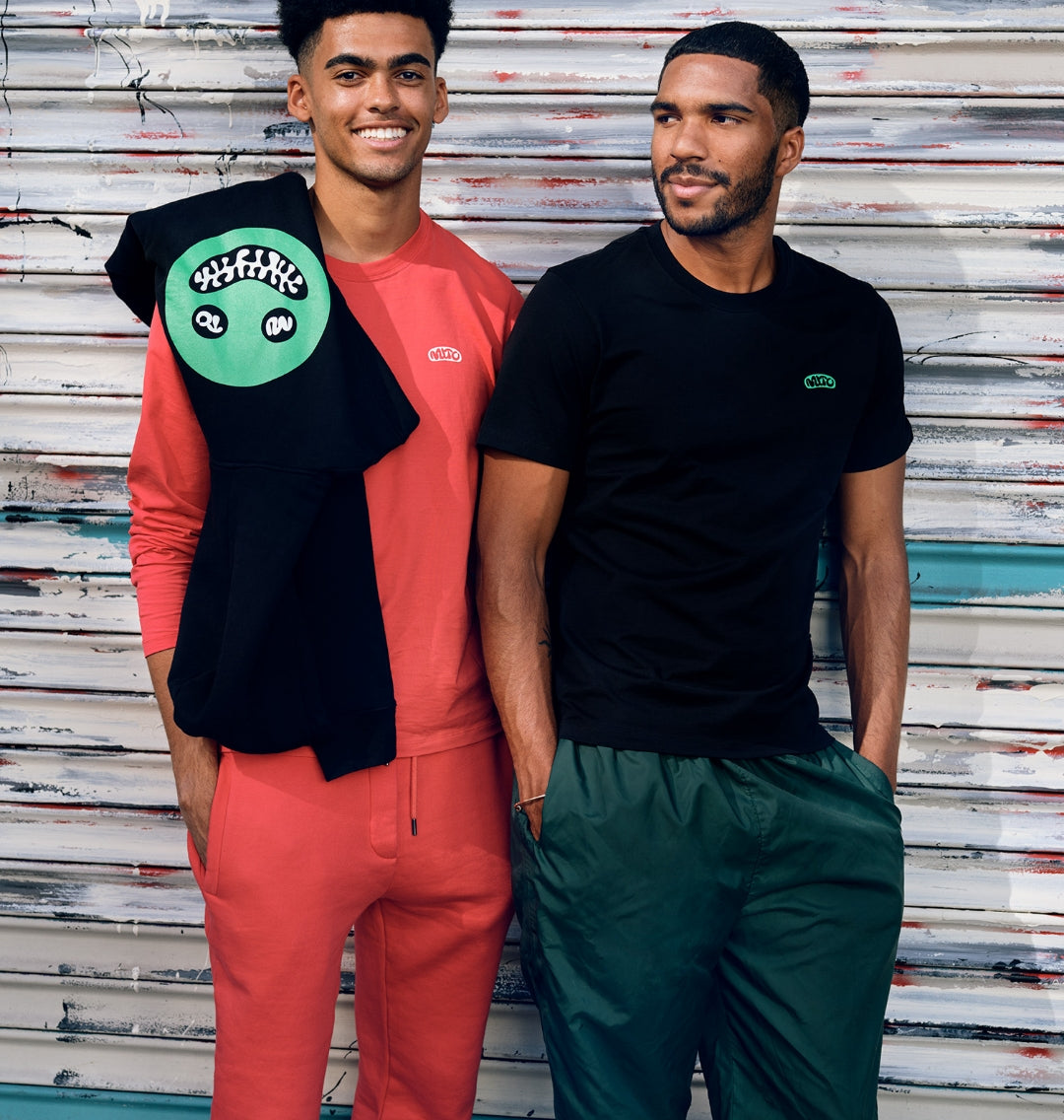 Red Embroidered MITO Sweatpants