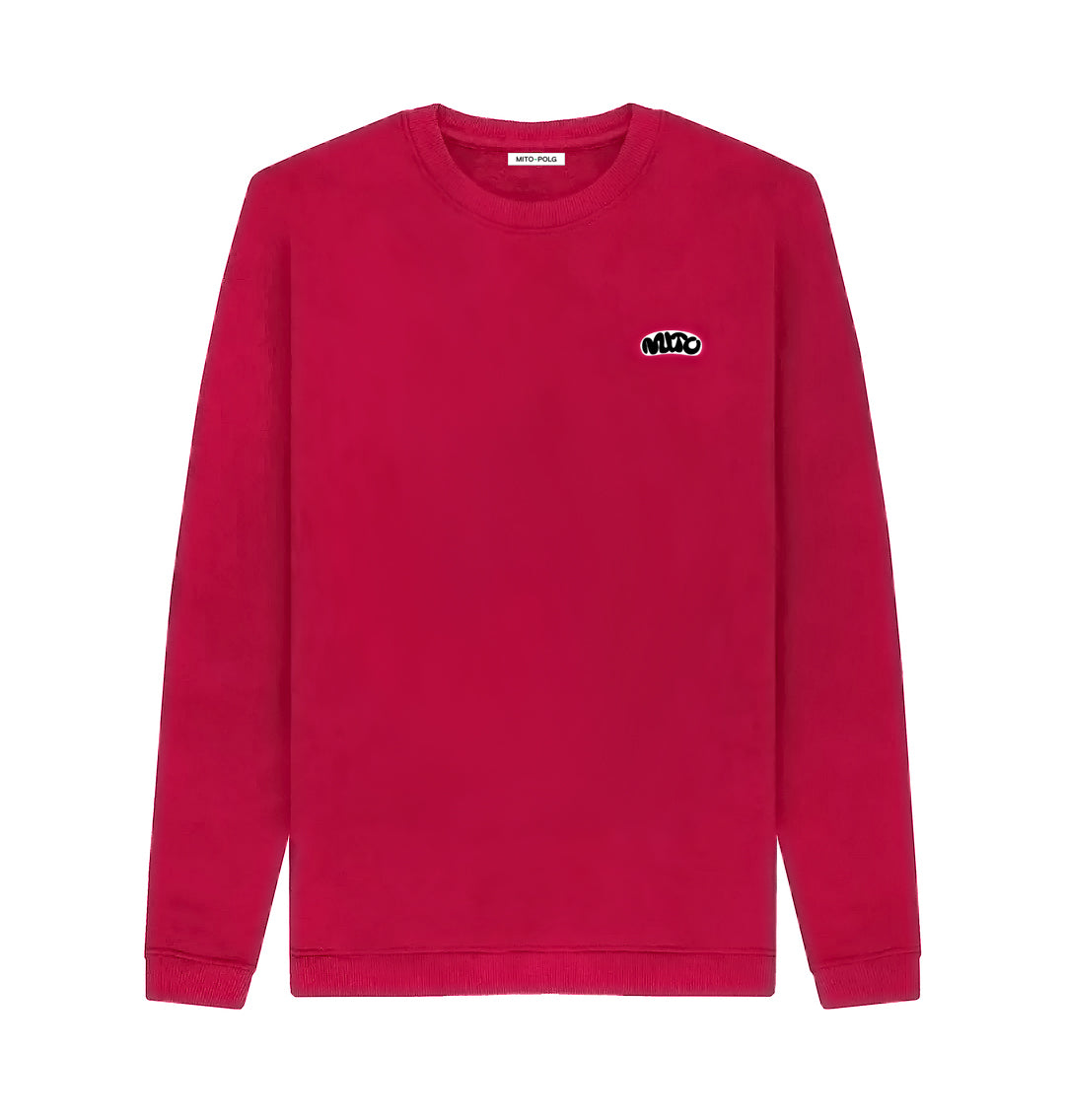 Red Printed MITO Crewneck Sweatshirt
