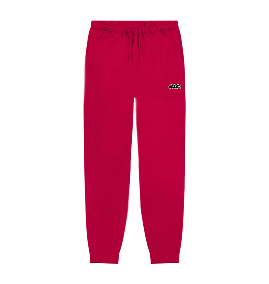 Red Embroidered MITO Sweatpants