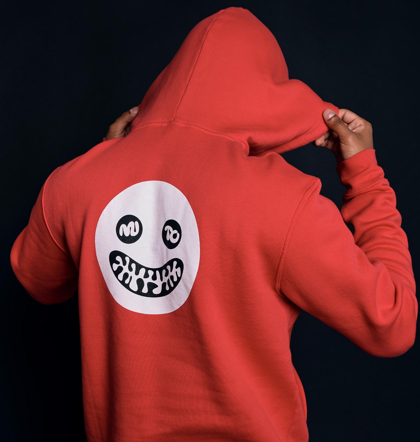 Red MITO Smile Hoodie